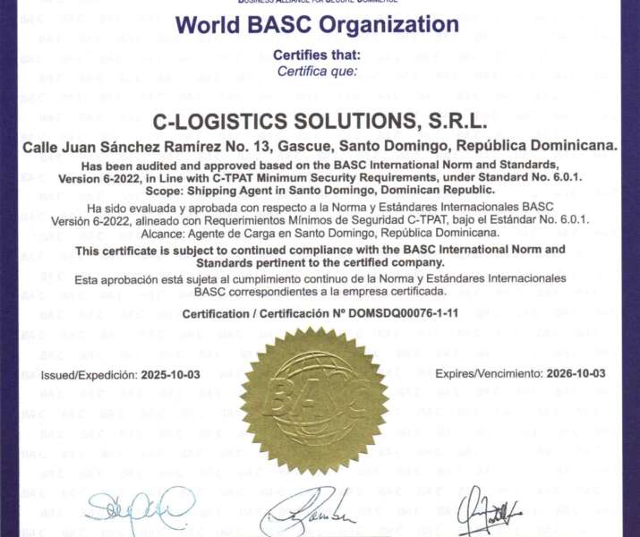 CERTIFICADO BASC 2025-26 CLS